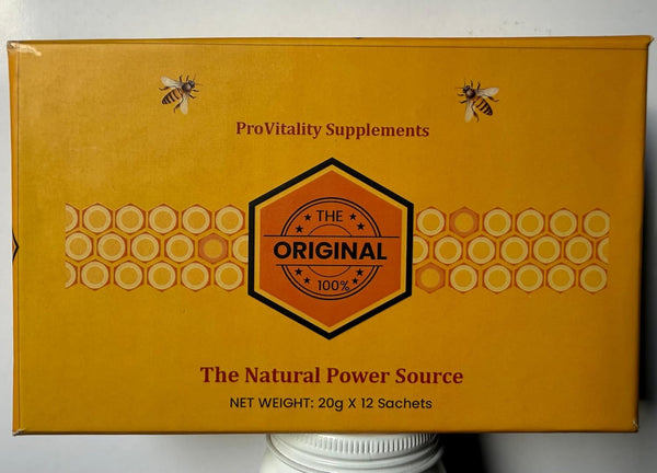 ProVitality Supplements Natural & Organic Honey Large Pack of 12 Sachets Contain 20g Each